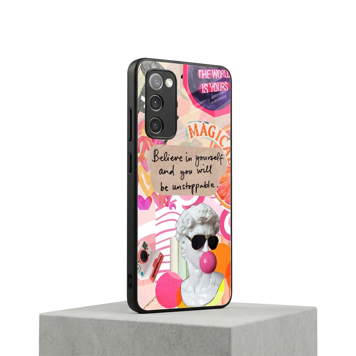 Unstoppable samsung galaxy s20 fe mobile cover | shockproof glass phone case
