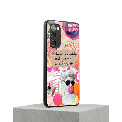 Unstoppable samsung galaxy s20 fe mobile cover | shockproof glass phone case