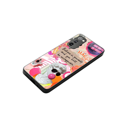 Unstoppable stylish phone case for samsung galaxy s20 fe | glossy glass and slim fit
