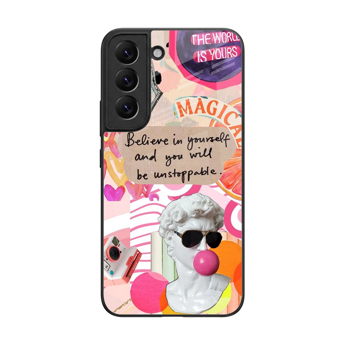 Unstoppable back phone cover | glass case for samsung galaxy s22