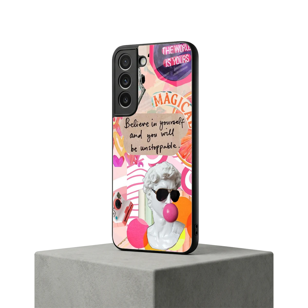 Unstoppable samsung galaxy s22 mobile cover | shockproof glass phone case