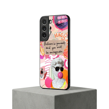 Unstoppable samsung galaxy s22 mobile cover | shockproof glass phone case
