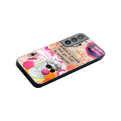 Unstoppable stylish phone case for samsung galaxy s22 | glossy glass and slim fit
