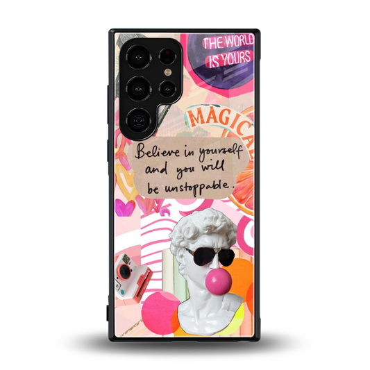 Unstoppable back phone cover | glass case for samsung galaxy s24 ultra