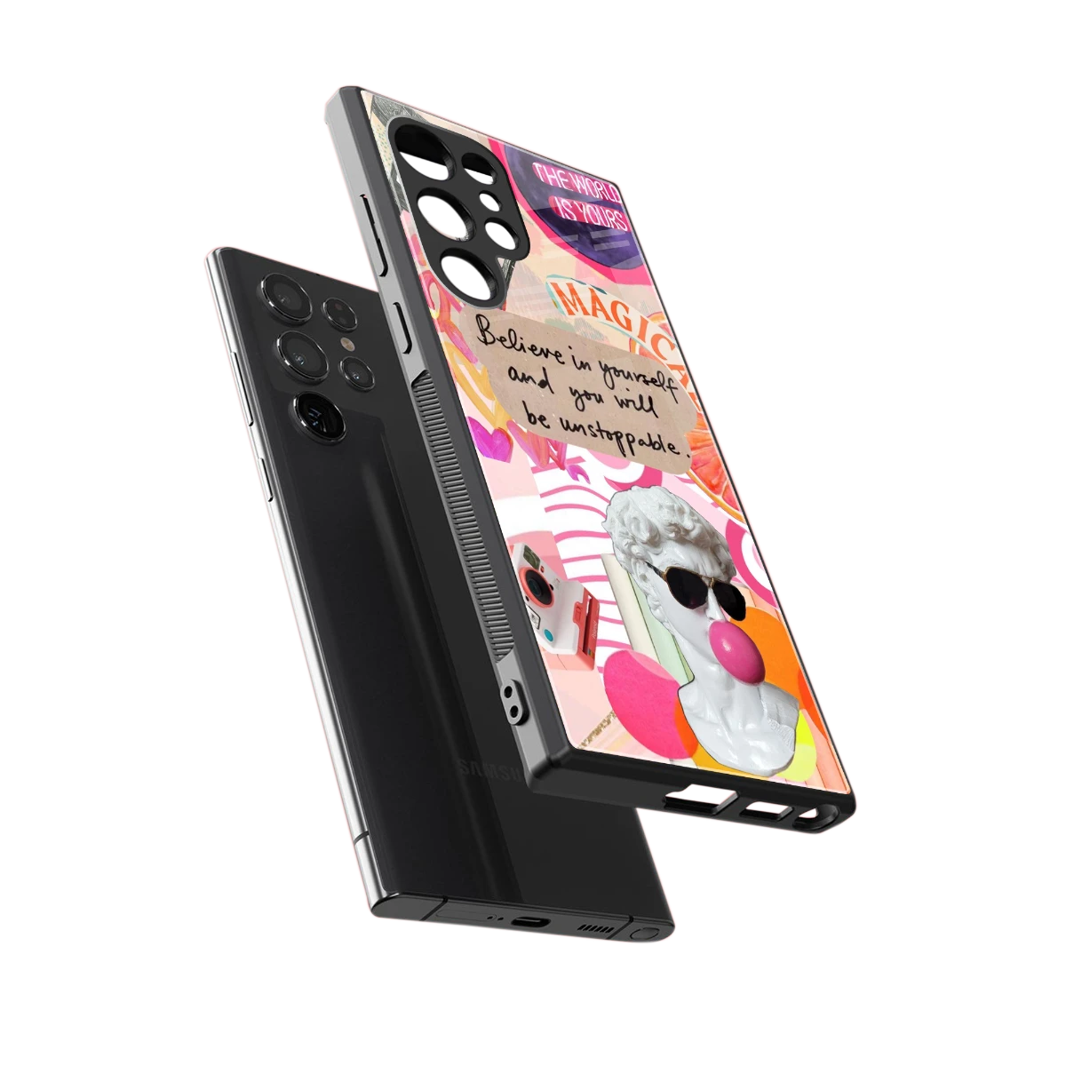 Unstoppable sleek samsung galaxy s24 ultra cover with tempered glass back and TPU edges