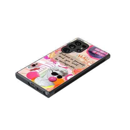 Unstoppable stylish phone case for samsung galaxy s24 ultra | glossy glass and slim fit