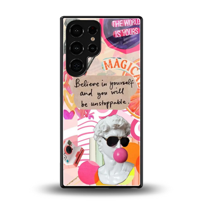 Unstoppable back phone cover | glass case for samsung galaxy s25 ultra
