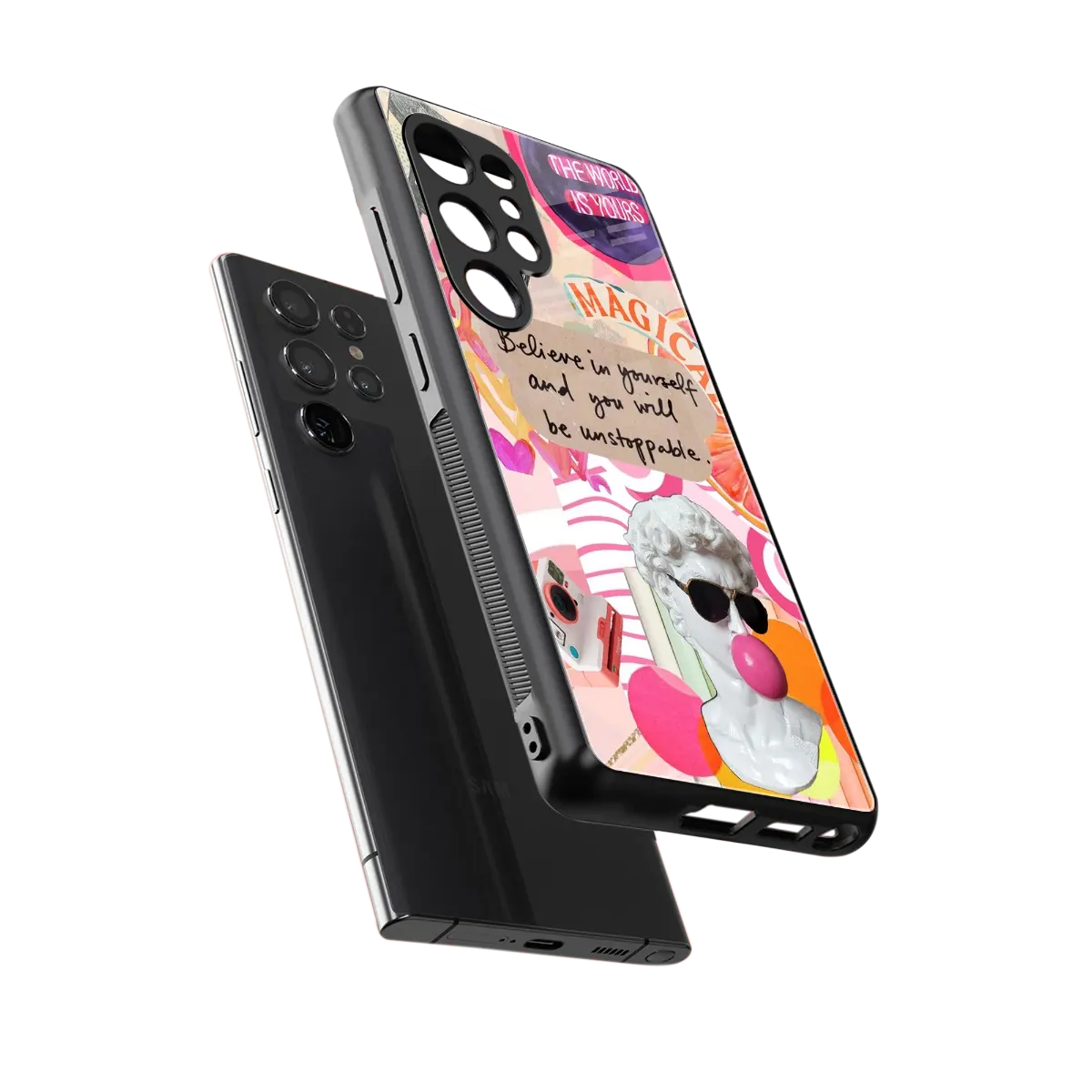 Unstoppable sleek samsung galaxy s25 ultra cover with tempered glass back and TPU edges