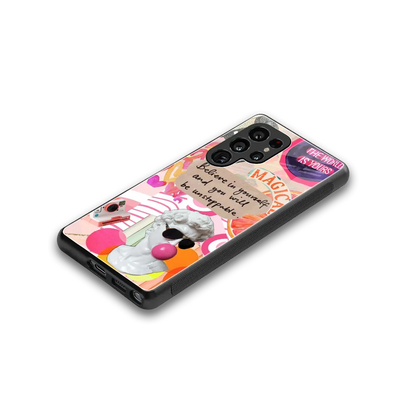 Unstoppable stylish phone case for samsung galaxy s25 ultra | glossy glass and slim fit