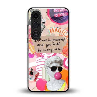 Unstoppable back phone cover | glass case for samsung galaxy s24