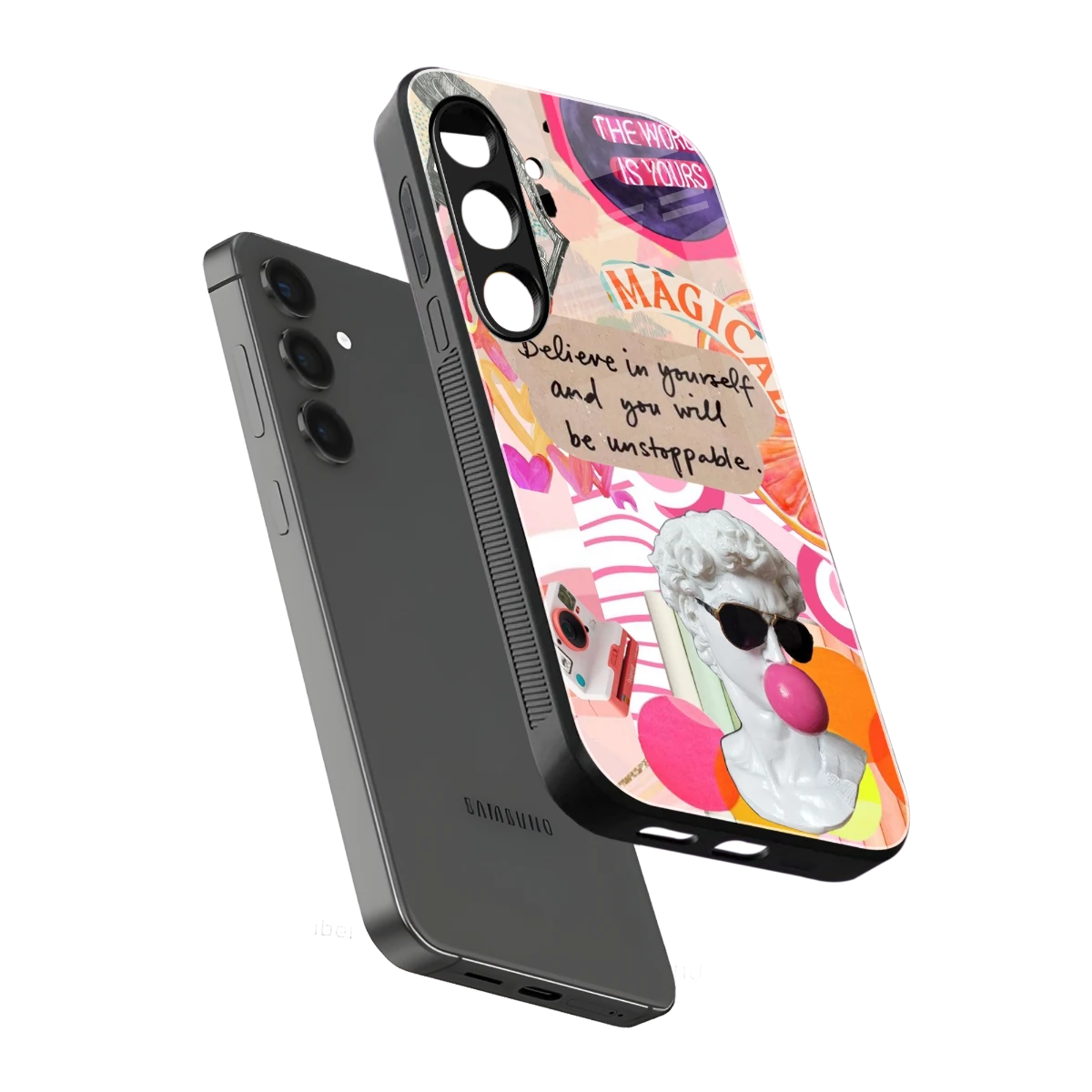 Unstoppable sleek samsung galaxy s24 cover with tempered glass back and TPU edges