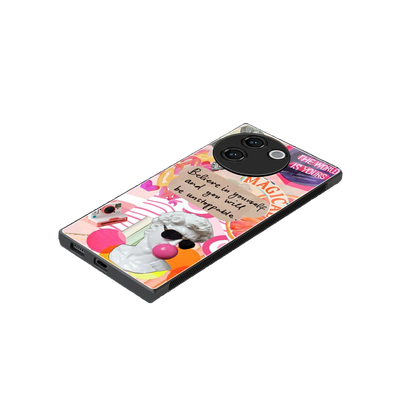 Unstoppable stylish phone case for vivo v30e | glossy glass and slim fit