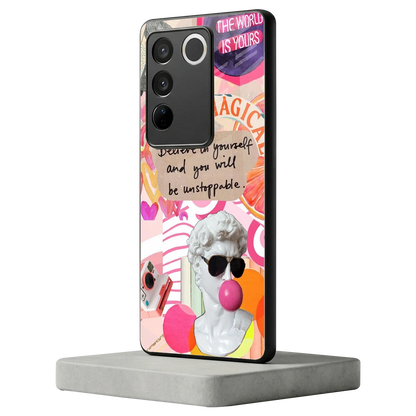 Unstoppable vivo v27 5g mobile cover | shockproof glass phone case