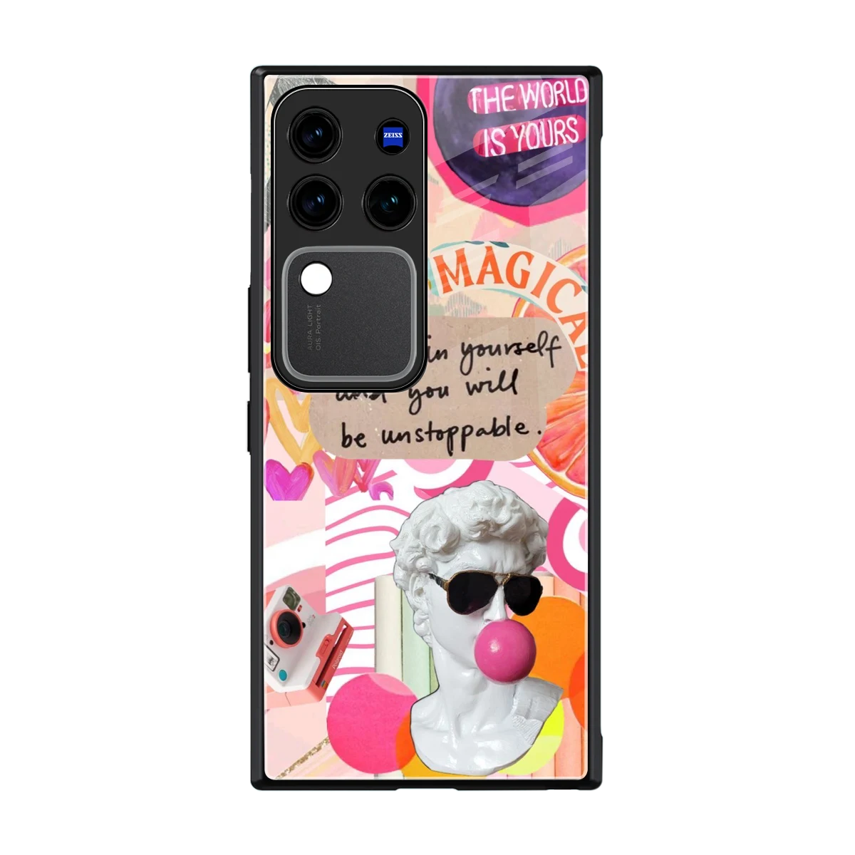 Unstoppable back phone cover | glass case forvivo v30 pro