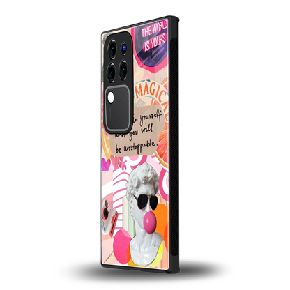 Unstoppablevivo v30 pro mobile cover | shockproof glass phone case