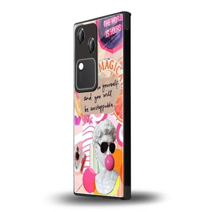 Unstoppable vivo v30 mobile cover | shockproof glass phone case