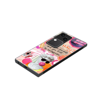 Unstoppable stylish phone case for vivo v30 | glossy glass and slim fit
