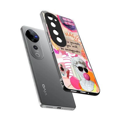 Unstoppable sleek vivo v40 pro cover with tempered glass back and TPU edges