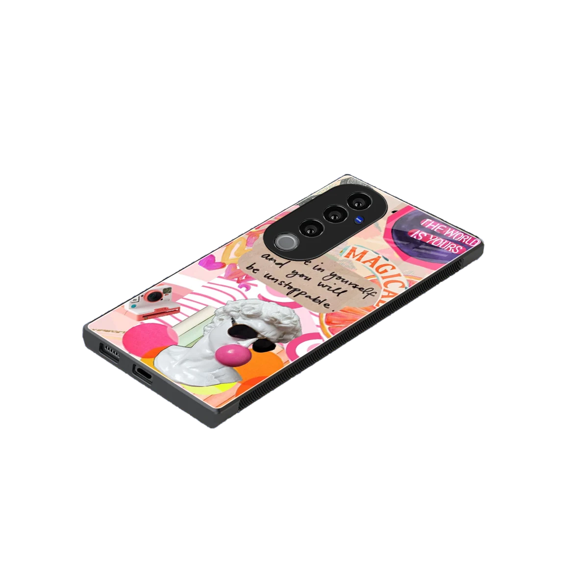 Unstoppable stylish phone case for vivo v40 pro | glossy glass and slim fit