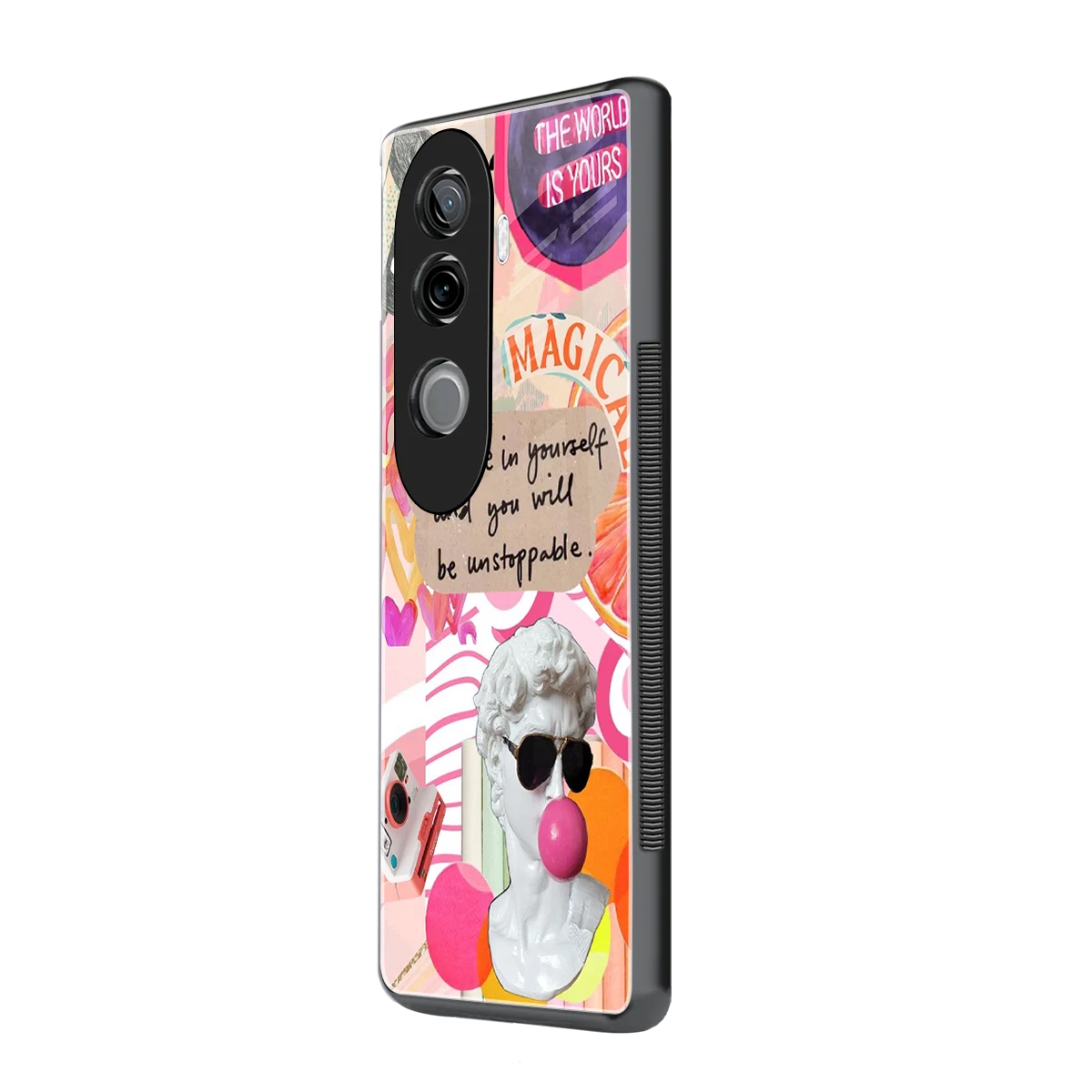 Unstoppable vivo v40e mobile cover | shockproof glass phone case