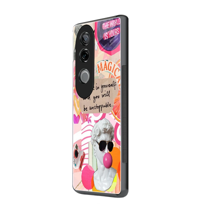 Unstoppable vivo v40e mobile cover | shockproof glass phone case