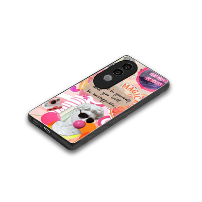 Unstoppable stylish phone case for vivo v40e | glossy glass and slim fit