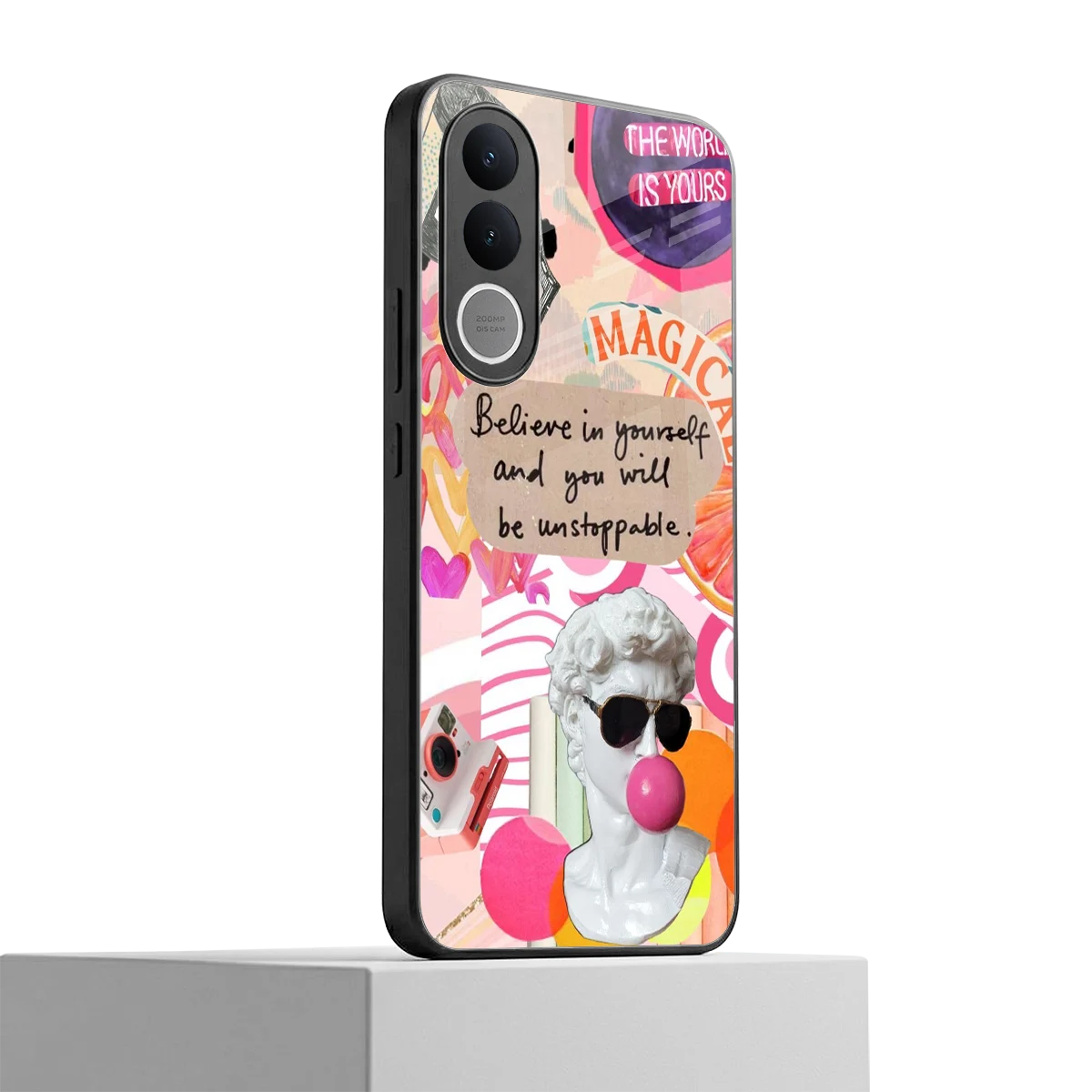 Unstoppable vivo v70 fe mobile cover | shockproof glass phone case
