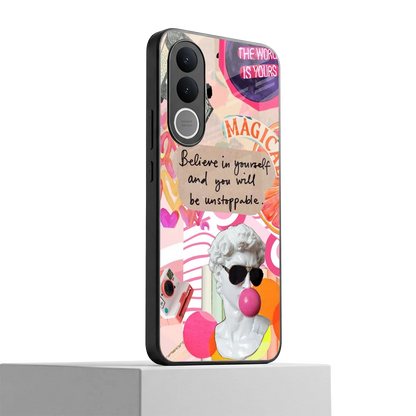 Unstoppable vivo v70 fe mobile cover | shockproof glass phone case
