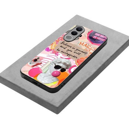 Unstoppable stylish phone case for vivo v70 fe | glossy glass and slim fit