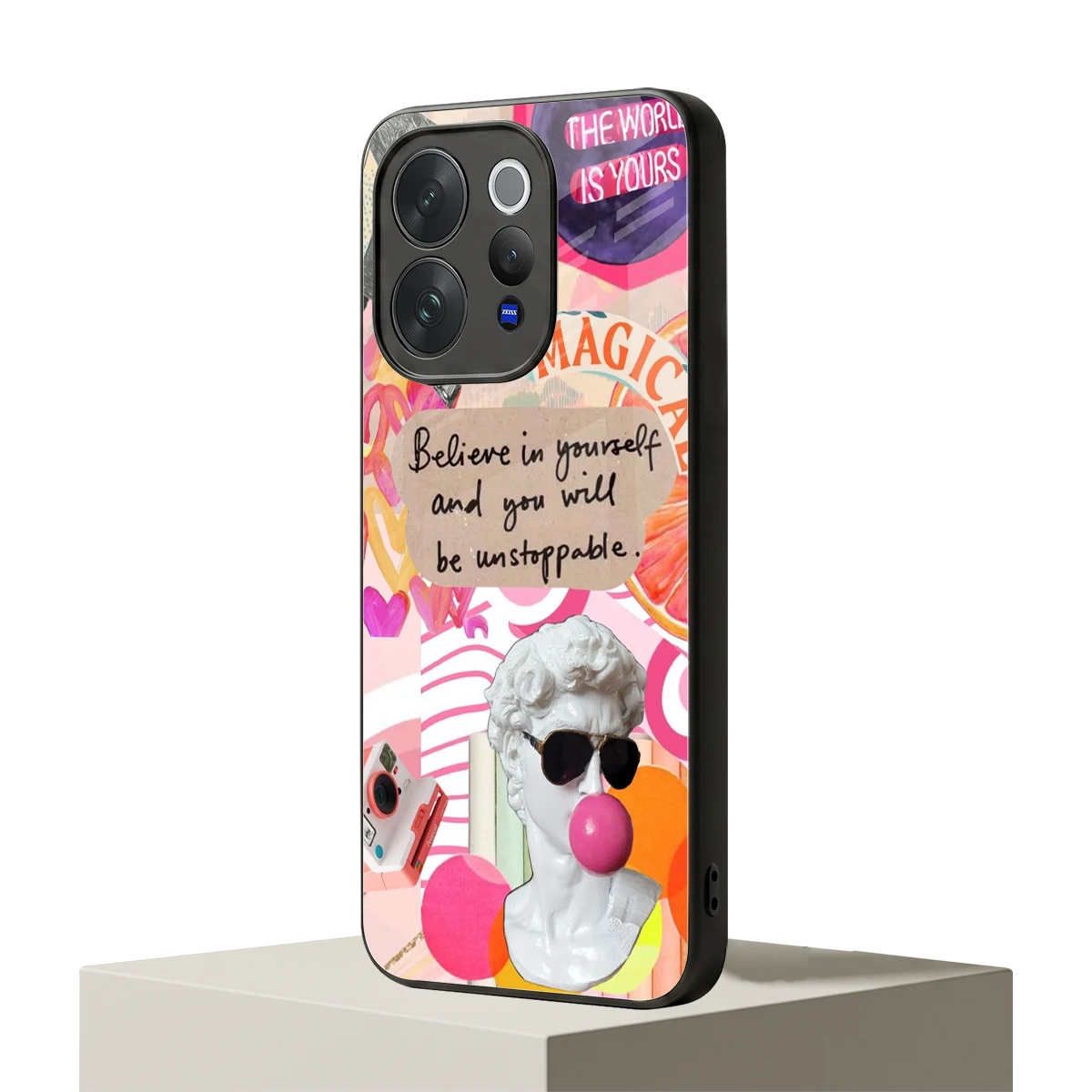 Unstoppable vivo v70 elite mobile cover | shockproof glass phone case