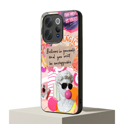 Unstoppable vivo v70 elite mobile cover | shockproof glass phone case