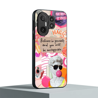 Unstoppable vivo x200 fe mobile cover | shockproof glass phone case