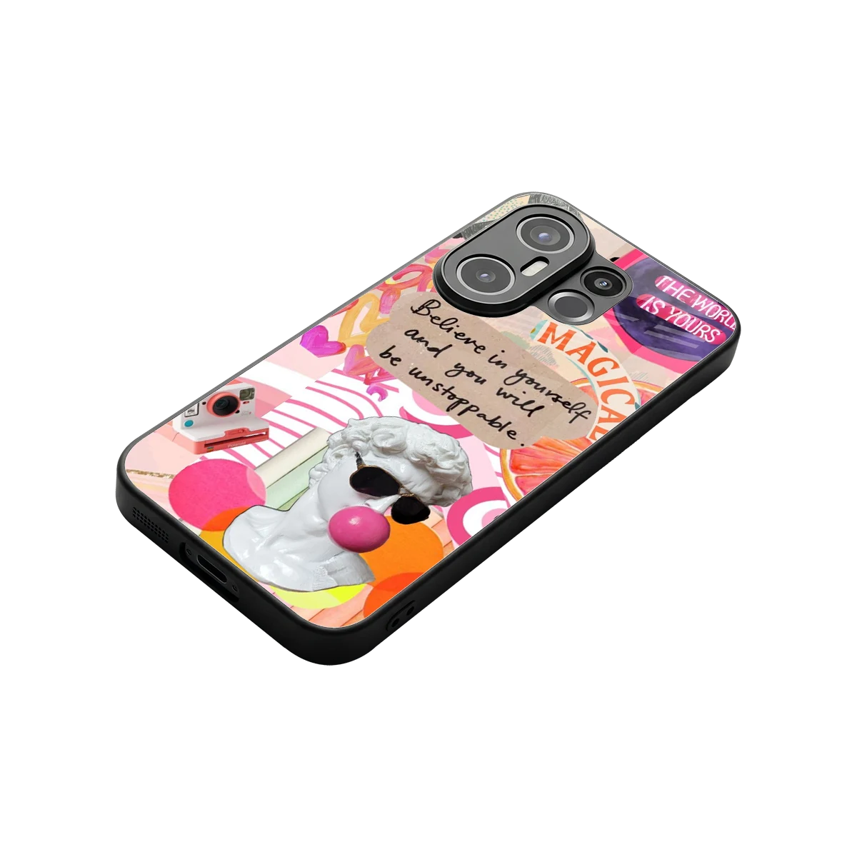 Unstoppable stylish phone case for vivo x200 fe | glossy glass and slim fit