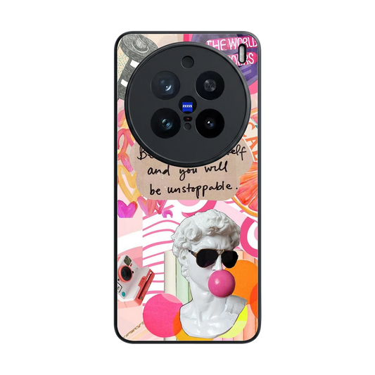 Unstoppable back phone cover | glass case for vivo x200 pro