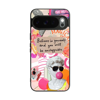Unstoppable back phone cover | glass case for google pixel 10 pro