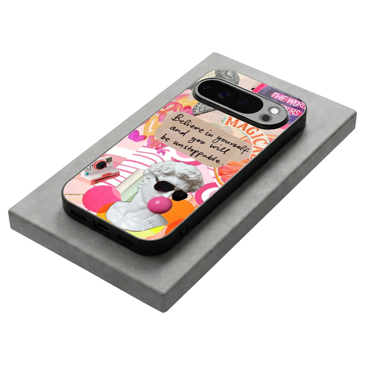 Unstoppable stylish phone case for google pixel 10 pro | glossy glass and slim fit
