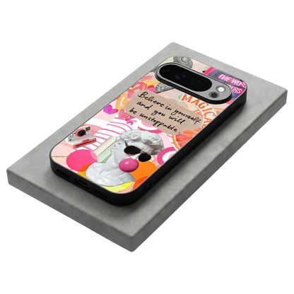 Unstoppable stylish phone case for google pixel 10 pro | glossy glass and slim fit