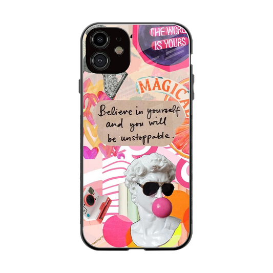 Unstoppable back phone cover | glass case for iphone 12