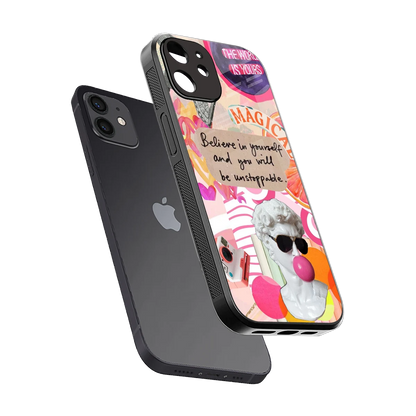 Unstoppable sleek iphone 11 cover with tempered glass back and TPU edges