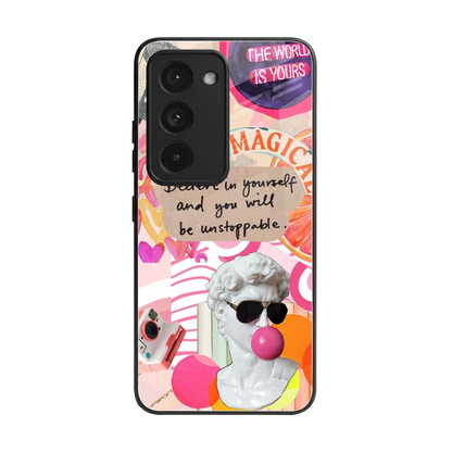 Unstoppable back phone cover | glass case for redmi 15 5g