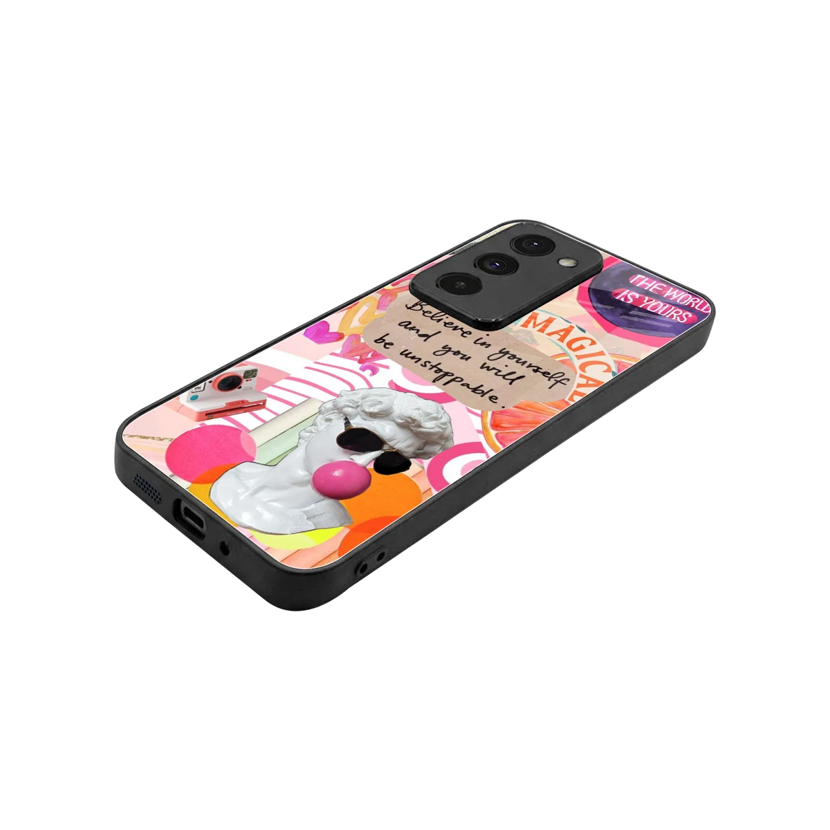 Unstoppable stylish phone case for redmi 15 5g | glossy glass and slim fit
