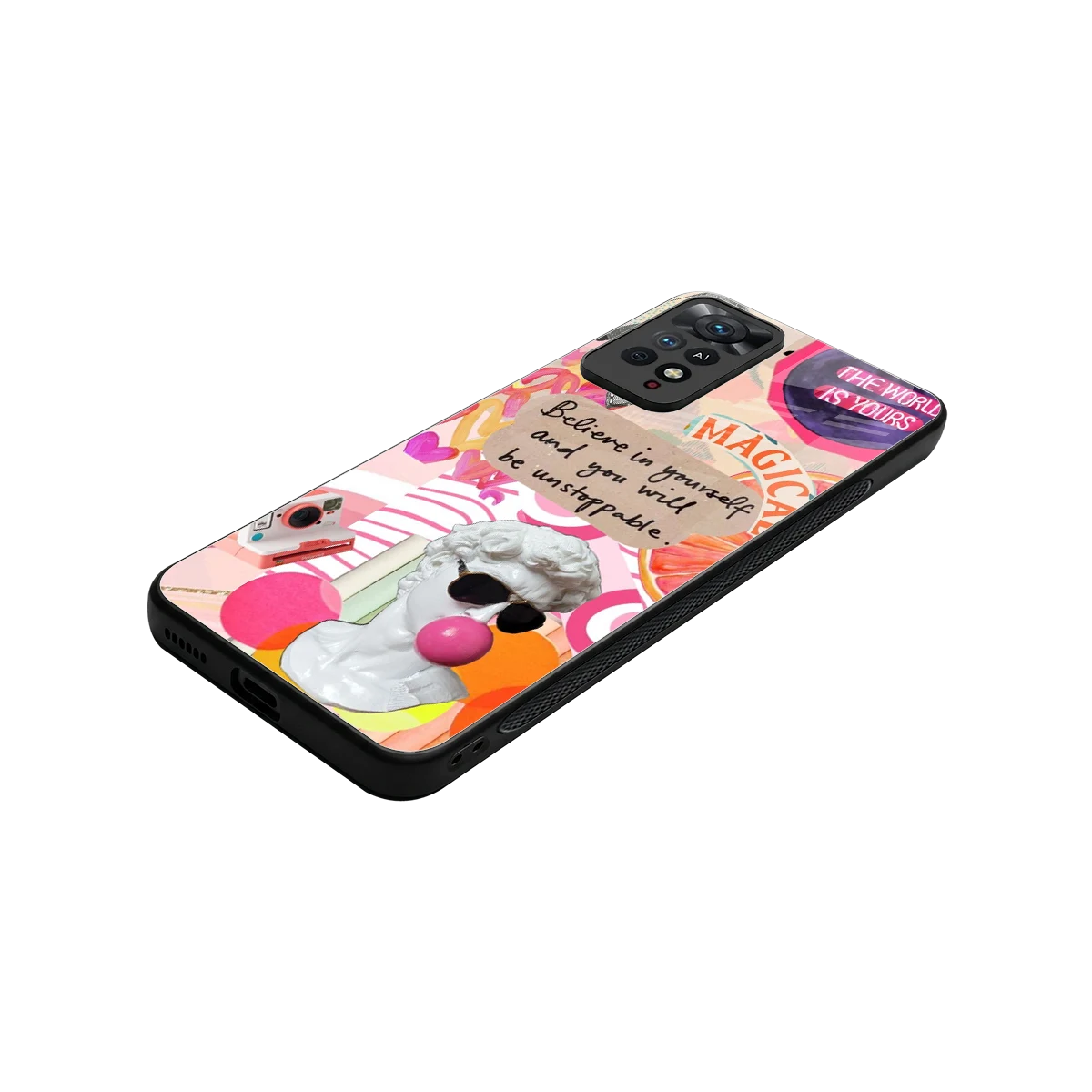 Unstoppable stylish phone case for redmi note 11 pro | glossy glass and slim fit