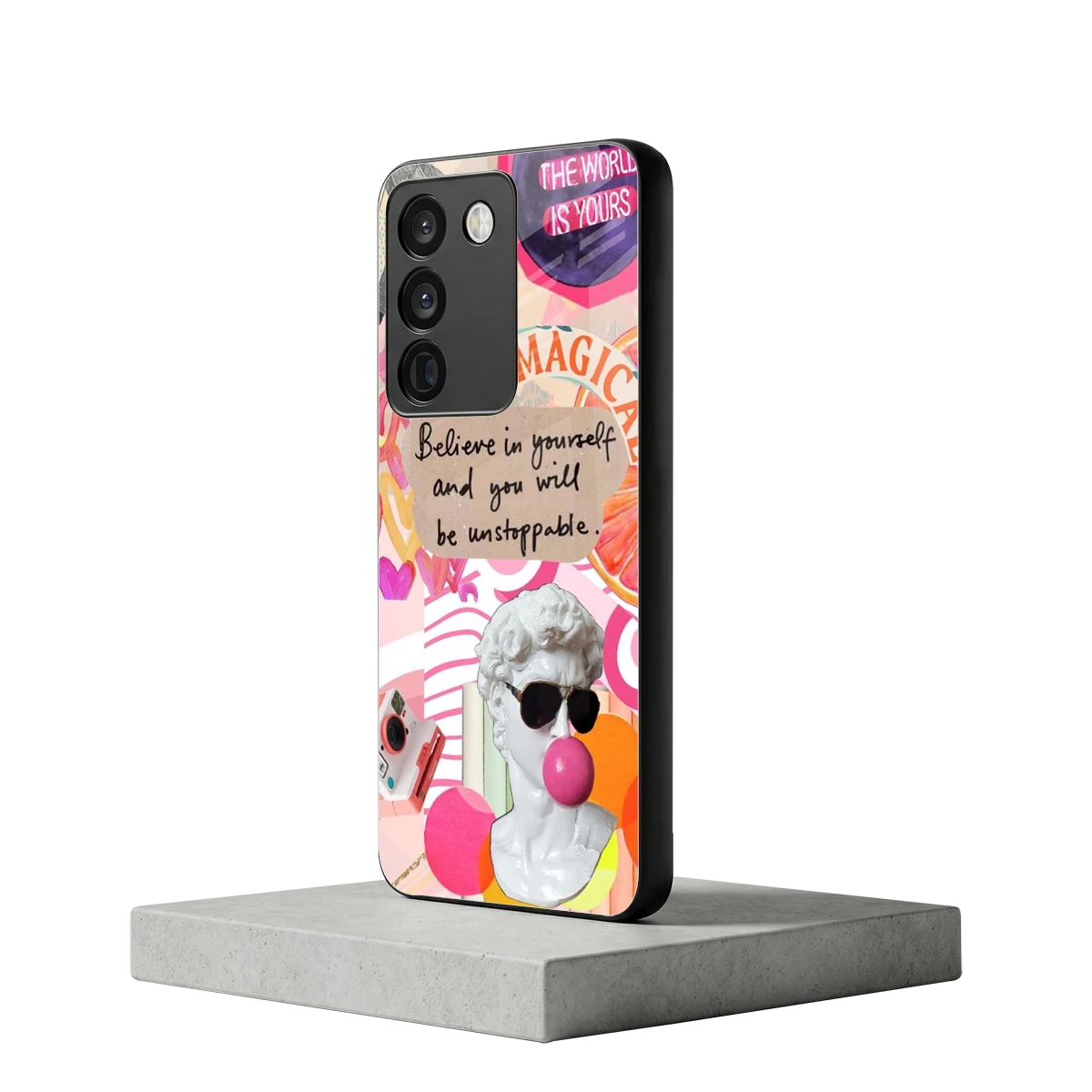 Unstoppable vivo y200 5g mobile cover | shockproof glass phone case