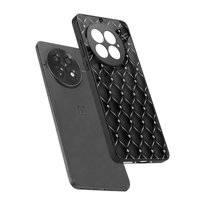 Urban Grid sleek oneplus 13 cover with tempered glass back and TPU edges