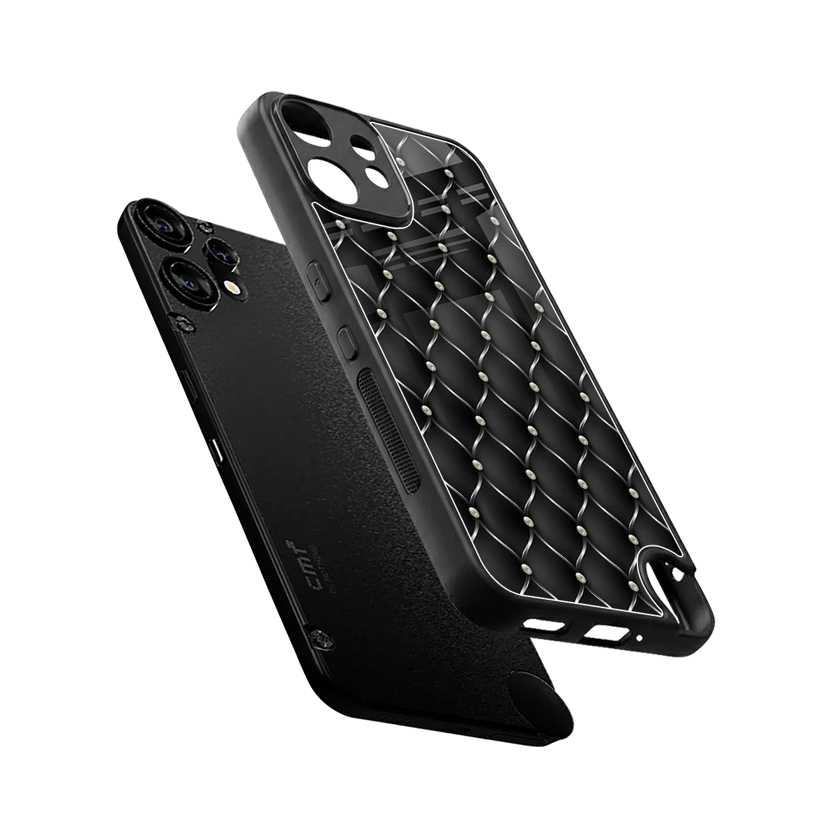 Urban Grid sleek cmf nothing phone 2 pro cover with tempered glass back and TPU edges