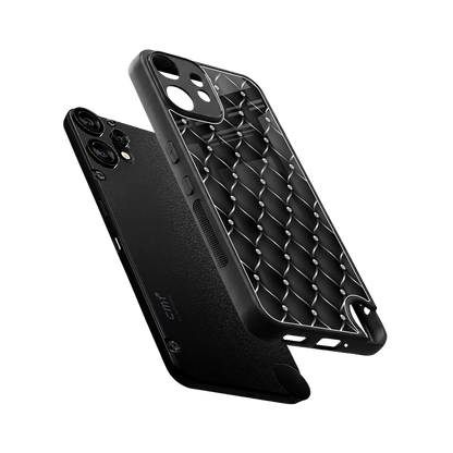 Urban Grid sleek cmf nothing phone 2 pro cover with tempered glass back and TPU edges