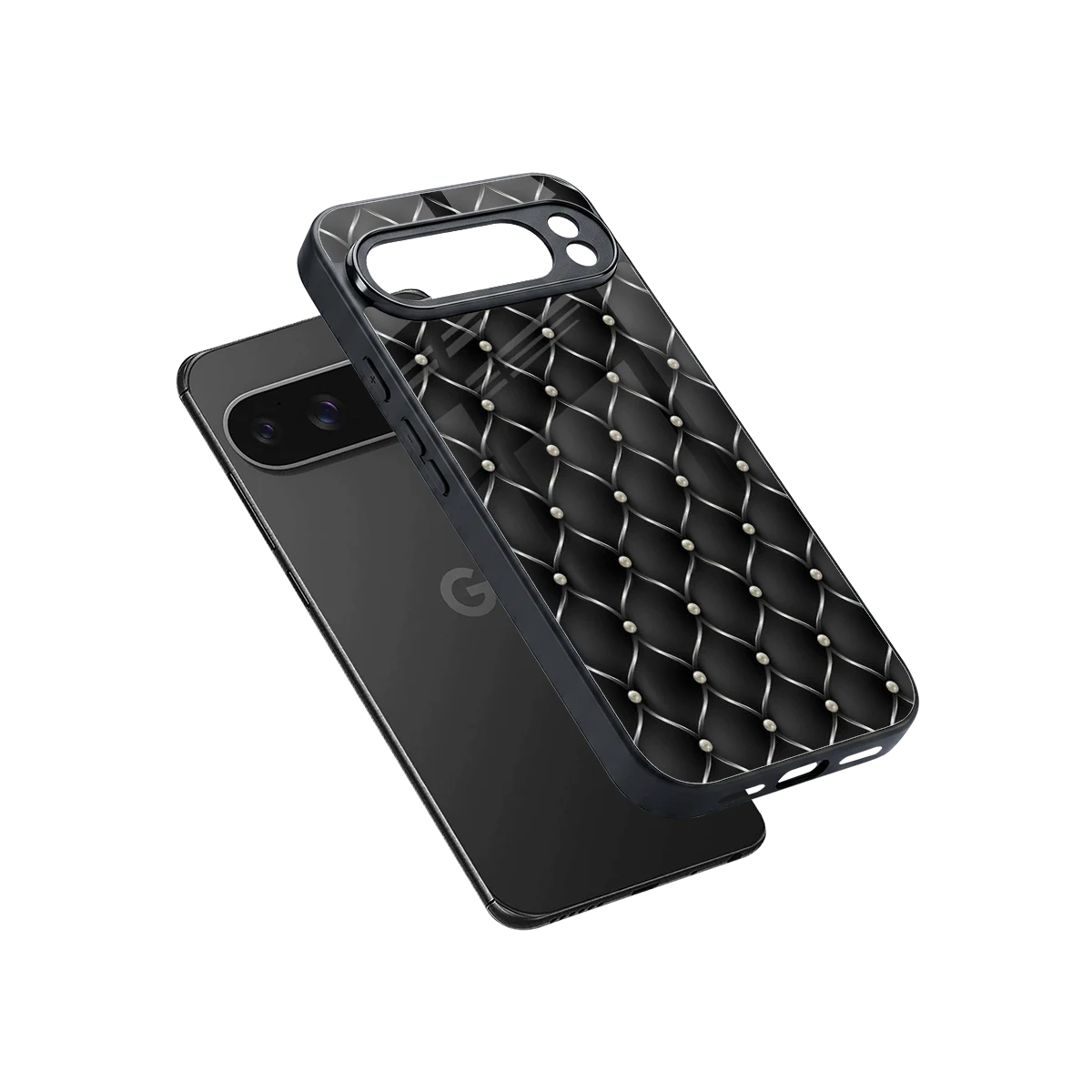 Urban Grid sleek google pixel 10 pro xl cover with tempered glass back and TPU edges