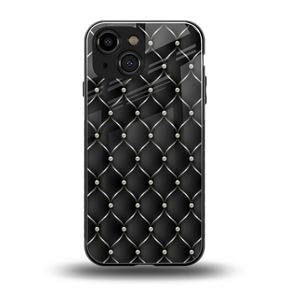 Urban Grid back phone cover | glass case for iphone 13 mini