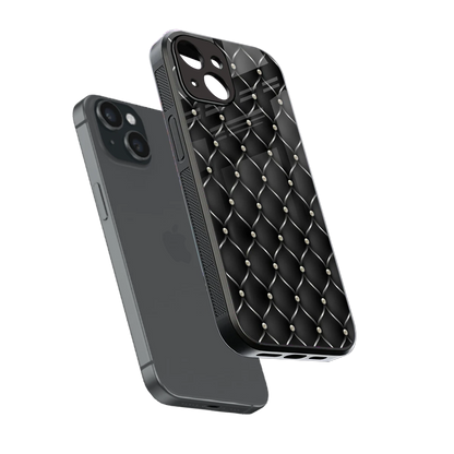 Urban Grid sleek iphone 13 cover with tempered glass back and TPU edges