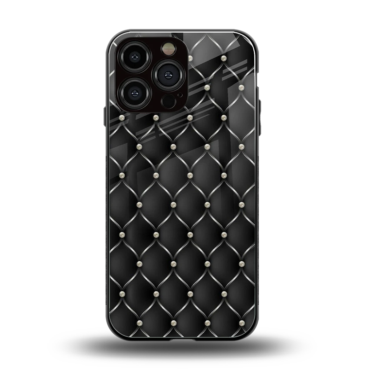 Urban Grid back phone cover | glass case for iphone 15 pro max